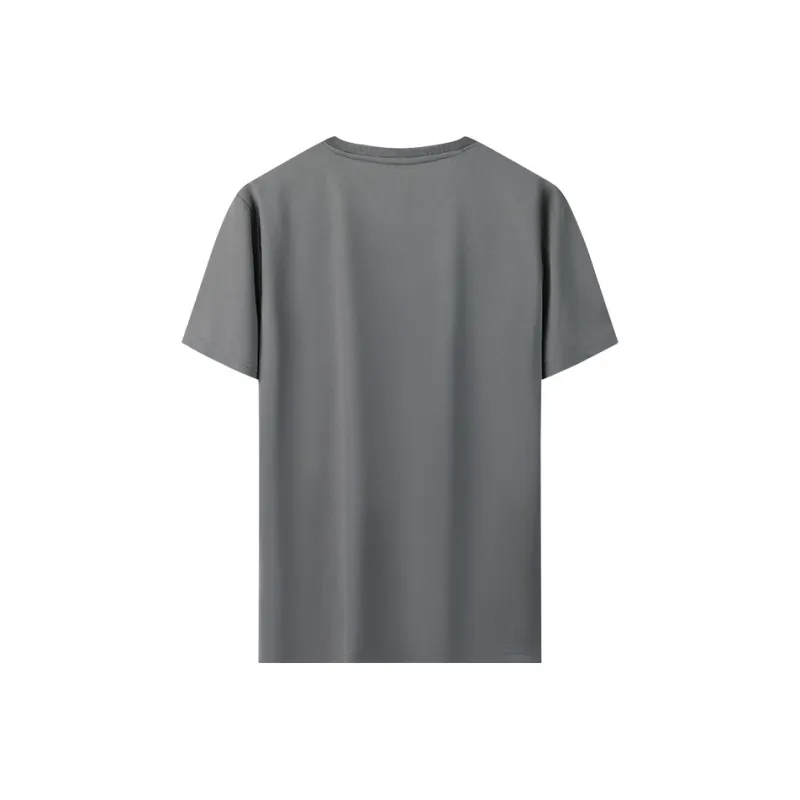 PEAK Casual Sportswear Unisex Gray Short Sleeved Shirt+Black Shorts-2