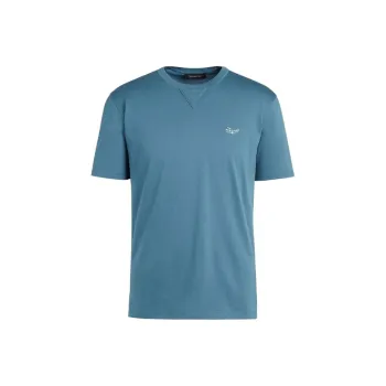 Zzegna T Shirts Men Blue