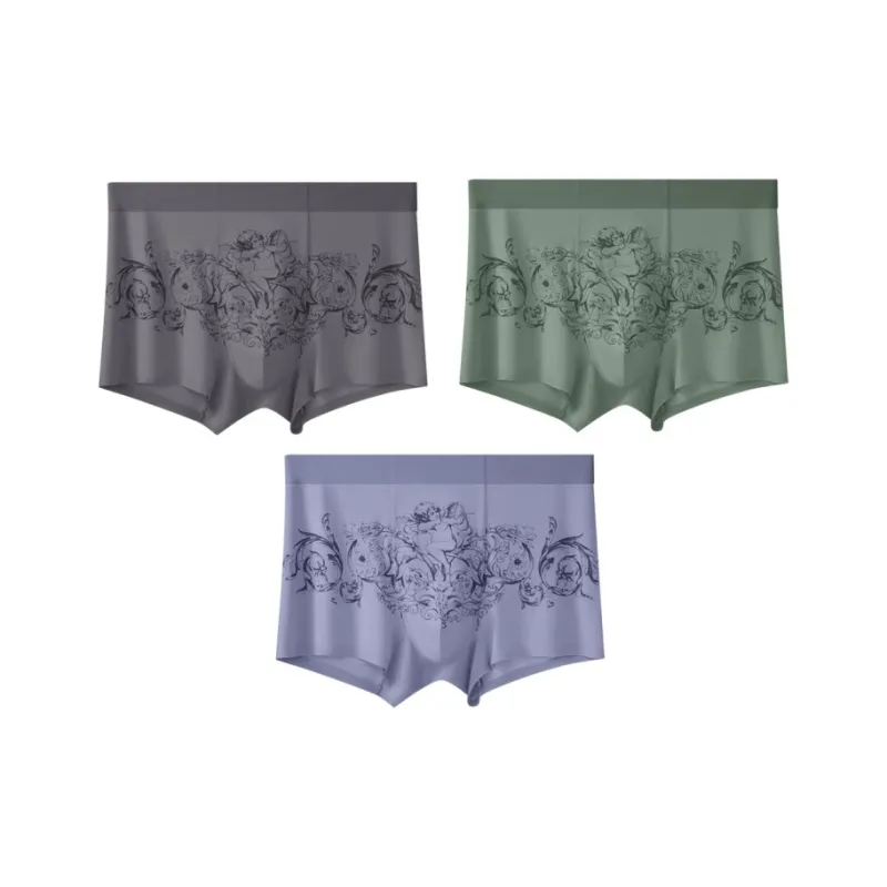 Qiao Ni Tong Underpants Men's 3 Pack-8