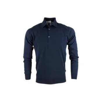 JOHN SMEDLEY Bradwell Long-Sleeved Polo Shirt