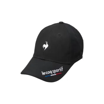 Le Coq Sportif Cotton Baseball Caps Unisex Black