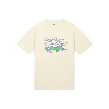 UNIQLO T Shirts Unisex Light Beige