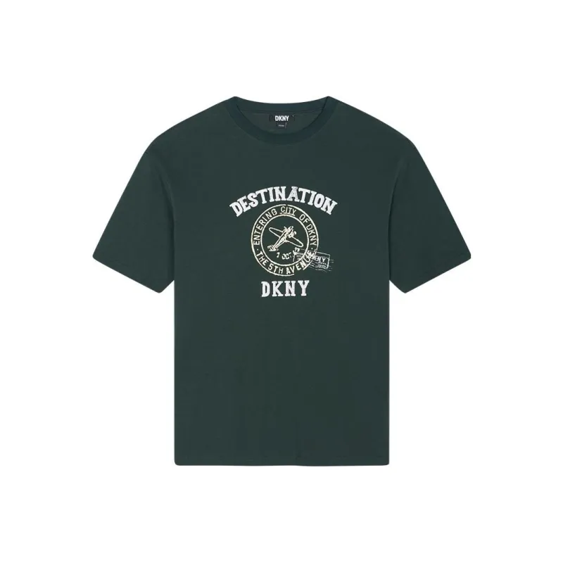 DKNY T-Shirts Men Olive Green-0