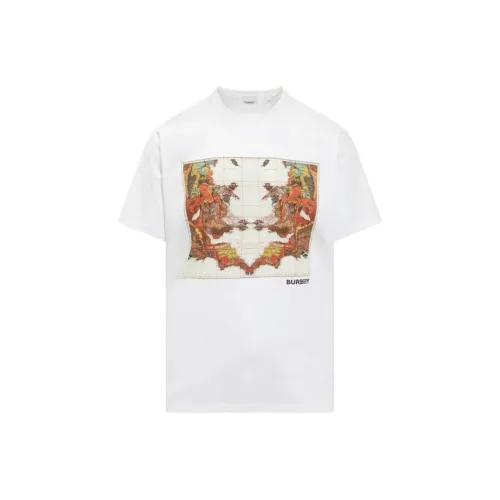 Burberry Map Print Cotton Oversized T Shirt