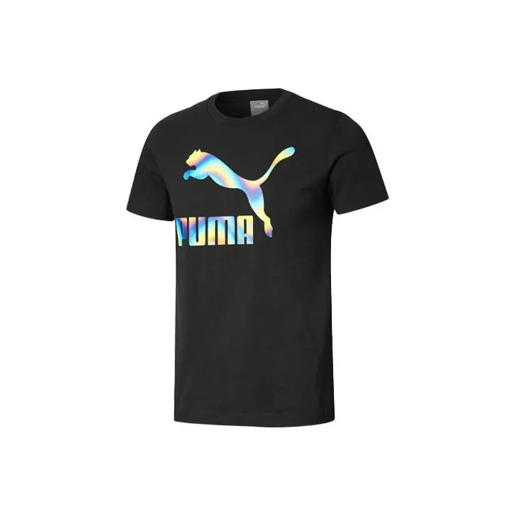 PUMA Bt Printing T Shirts Men Black-0