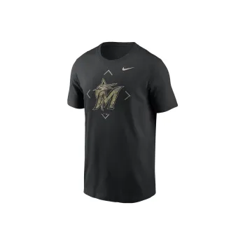 Nike Miami Marlins T-Shirts Men Black