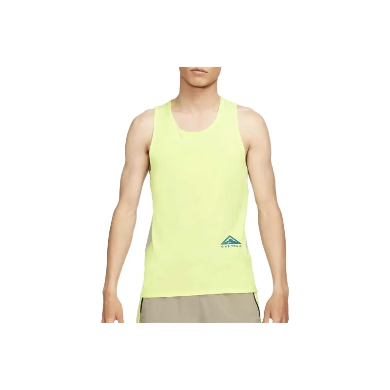 Nike T Shirt Men's Yellow Green-0