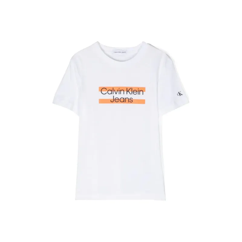 Calvin Klein Front Logo print T shirt-0