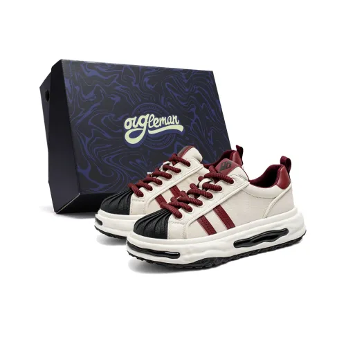 OUGLEMEN Cushioned Impact Resistant Wear Resistant Slip Resistant Low Top Casual Shoes Men's Box Included