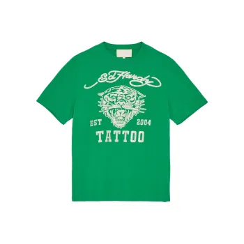 Ed Hardy T-Shirts Men Olive Green E1PBM093