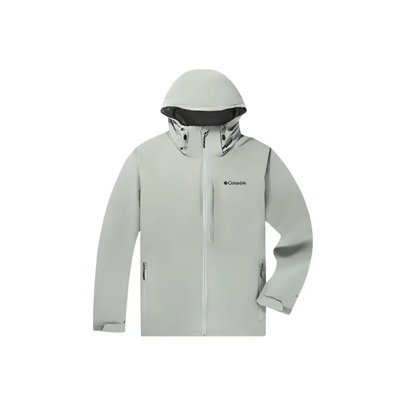 Columbia Hiking Waterproof And Warm Windbreaker Jacket Men's Light Green-0