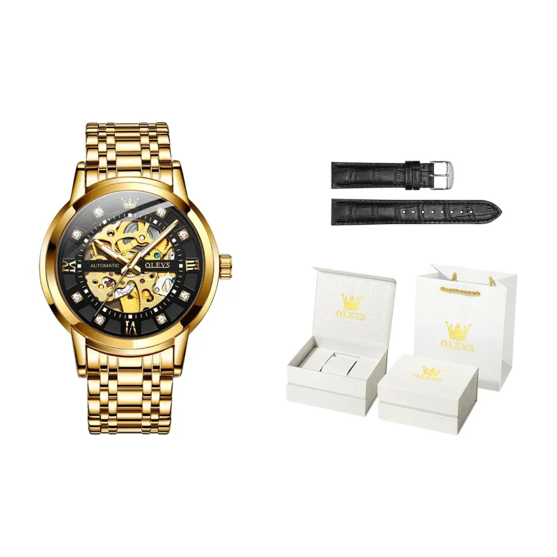 OLEVS Play The Cool Series Mechanical Movement Watch Men's Watches White Dial-24