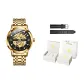 Gold-Tone Steel Band Black Dial[Luxury Box]