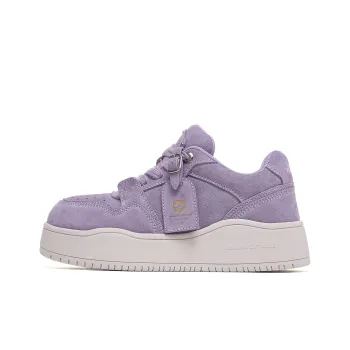WANDER AROUND Anti Slip And Wear Resistant Breathable Low Top Skateboard Shoes Unisex Taro Purple