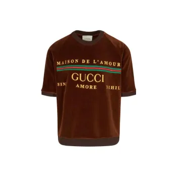 GUCCI T-Shirts Men Brown