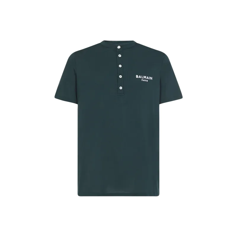 BALMAIN T-Shirts Men Green-0