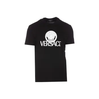 VERSACE Medusa White/Gray Logo T shirt