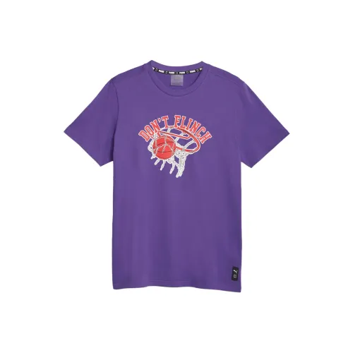 PUMA Blueprint T Shirts Men Violet