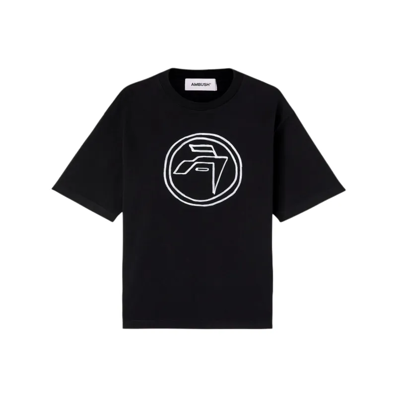 AMBUSH Emblem print Organic cotton T shirt-0