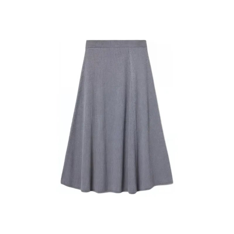 LACOSTE Casual Long Skirt Women's Gray-1