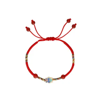 UTD 999 Fine Silver+Braided String Bracelets Unisex