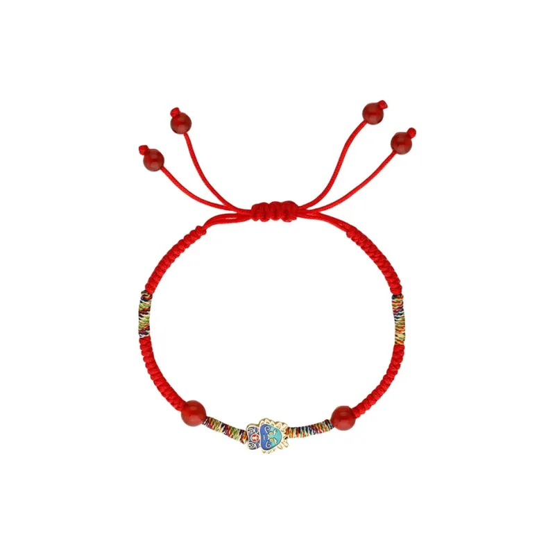 UTD 999 Fine Silver+Braided String Bracelets Unisex-0