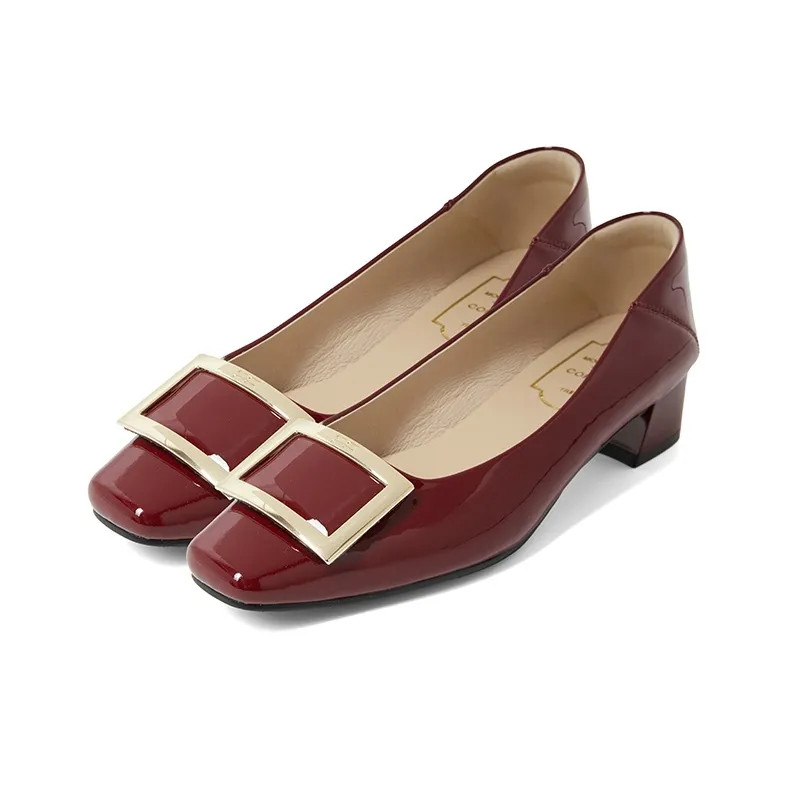 COMELY Melody Collection Chunky Heel High Heels Women's-2