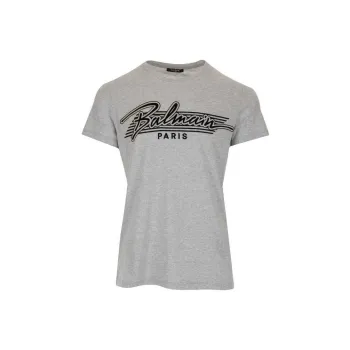 BALMAIN T-Shirts Men Gray