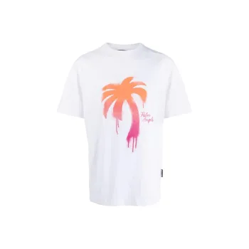 PALM ANGELS Sprayed Palm Classic T Shirt