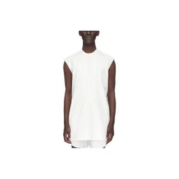 RICK OWENS Splintered Tarp Cotton Tank Top