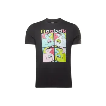 Reebok Animal Novelty Tee T-Shirt Men's Black