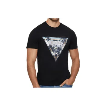 GUESS T-Shirts Men Black