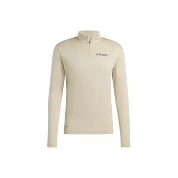 Adidas MT HALF ZI LS T-Shirt Men's Light Brown