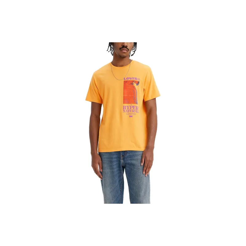 Levis T-Shirts Men Orange-0
