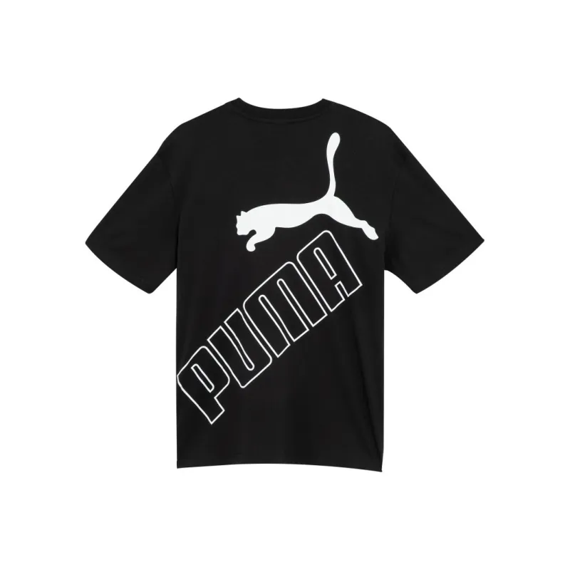 PUMA Drop Shoulder Sleeve T-Shirt Unisex Black-0