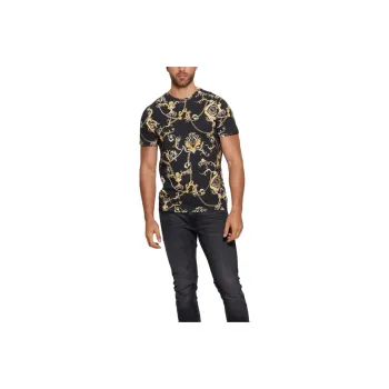 GUESS Eco Gold Chain Tee T-Shirt Men's Black