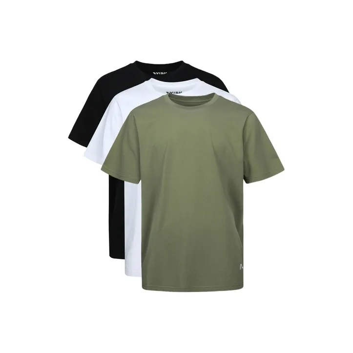 EVISU T Shirts Men White/Black/Army Green-0