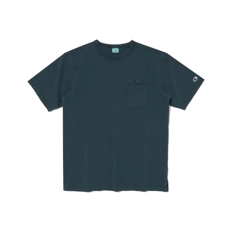 Champion T-Shirt Unisex Turquoise Blue-0