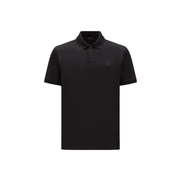 Moncler Logo patch Cotton Polo-0