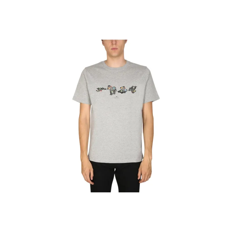 PS By Paul Smith Zebra Printed Crewneck T Shirt-0