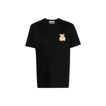 MOSCHINO Teddy Bear embroidered Cotton T shirt