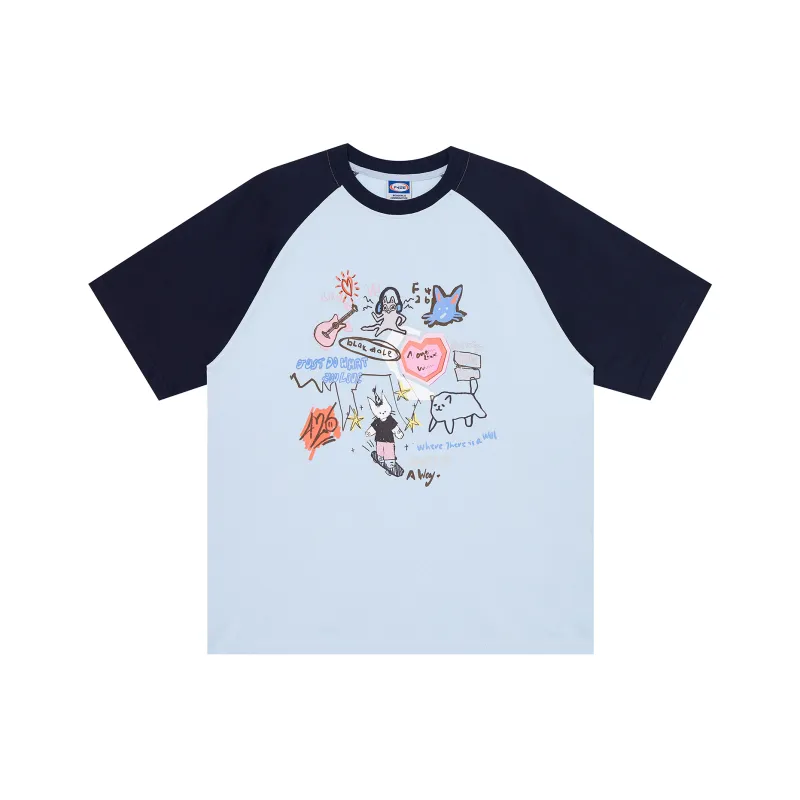F426 Raglan Sleeve T Shirt Unisex-15