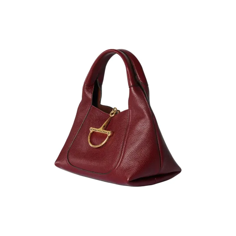 GUCCI Leather Handbag Trumpets Women's Ancora Red-1