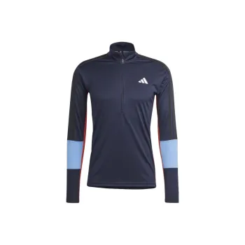 Adidas Training Colorblock 1/4 Zip Long Sleeve Tee