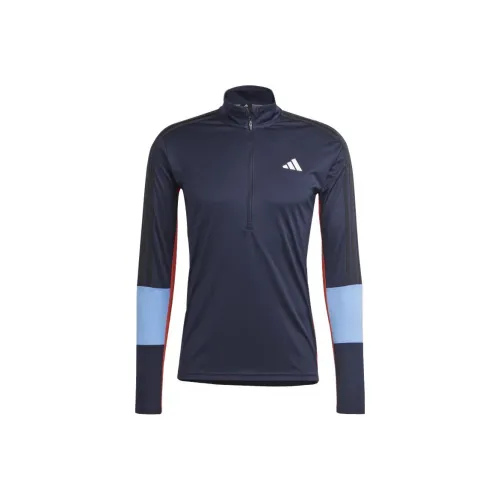 Adidas Training Colorblock 1/4 Zip Long Sleeve Tee