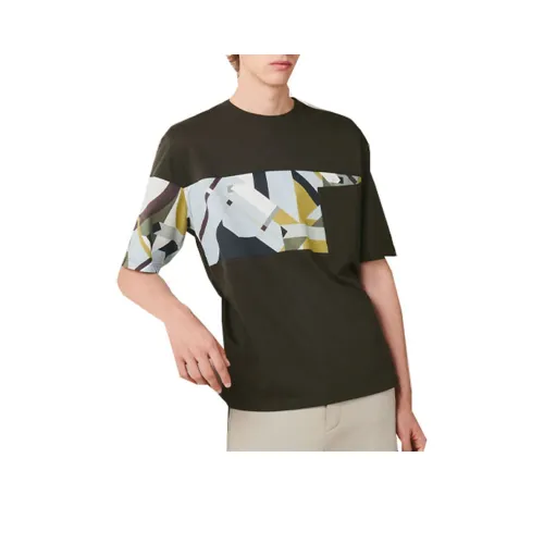 HERMES T-Shirts Men Khaki