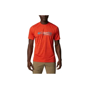 Columbia Titan Pass T-Shirt Men's Orange Red