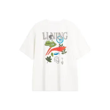 LINING Cool Tea T T Shirts Unisex Ivory