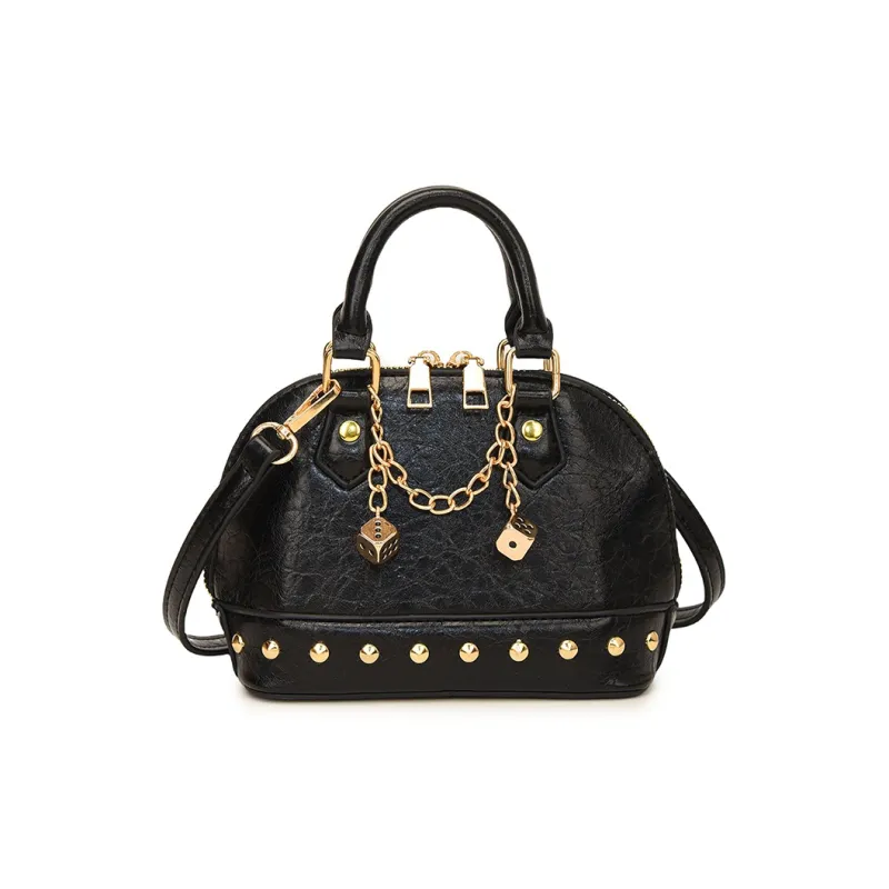 Yalu PU Shoulder Bag, Crossbody Bag, Handbag Women's Black/Red/Gold/Silver-1