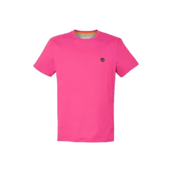 Timberland T-Shirts Men Rose Red